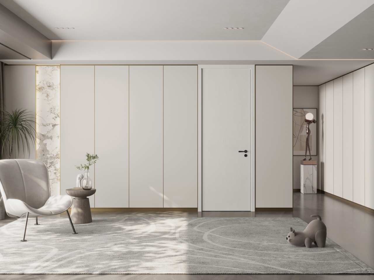 Engineered wood door